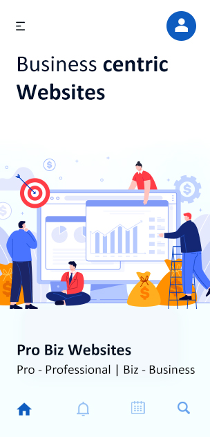 Business centric website